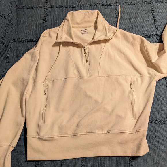 Old Navy Tops - Old Navy Off-White Zip-Up Sweatshirt